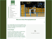 Tablet Screenshot of eurofencingsystemsltd.com